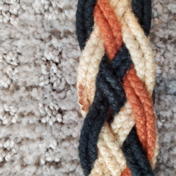 Vintage braided fabric belt - Picture 6 of 8